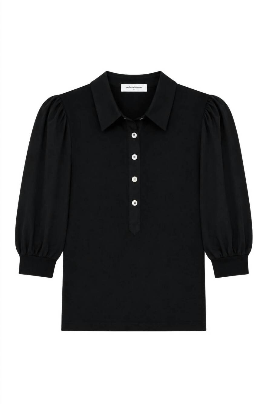 NEW LISA TODD women's pure rib collett top in black
